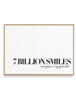 7 Billion Smiles | Framed Canvas-CANVAS-You can shop wall art online with Olive et Oriel for everything from abstract art to fun kids wall art. Our beautiful modern art prints and canvas art are available from large canvas prints to wall art paintings and our proudly Australian artwork collection offers only the highest quality framed large wall art and canvas art Australia - You can buy fashion photography prints or Hampton print posters and paintings on canvas from Olive et Oriel and have them