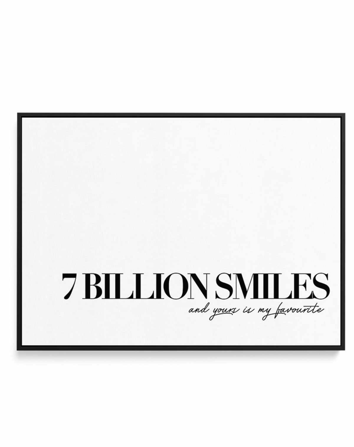 7 Billion Smiles | Framed Canvas-CANVAS-You can shop wall art online with Olive et Oriel for everything from abstract art to fun kids wall art. Our beautiful modern art prints and canvas art are available from large canvas prints to wall art paintings and our proudly Australian artwork collection offers only the highest quality framed large wall art and canvas art Australia - You can buy fashion photography prints or Hampton print posters and paintings on canvas from Olive et Oriel and have them