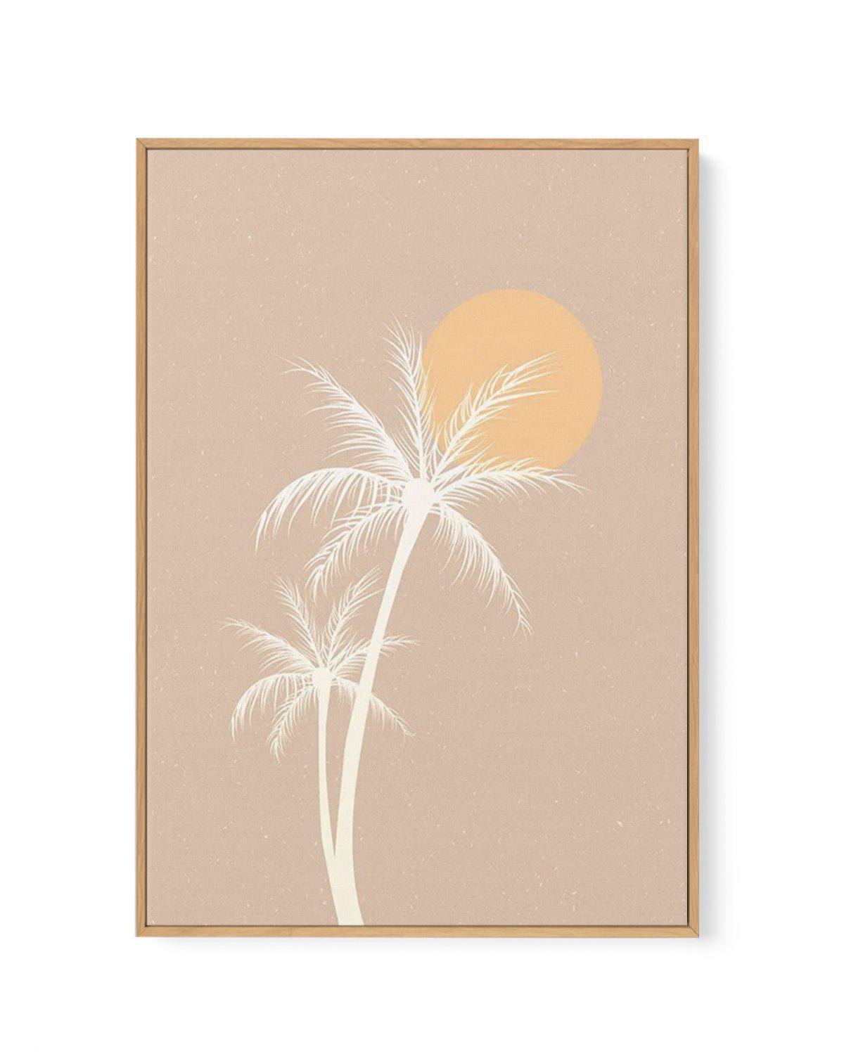 70s Sunset Palm | Framed Canvas-CANVAS-You can shop wall art online with Olive et Oriel for everything from abstract art to fun kids wall art. Our beautiful modern art prints and canvas art are available from large canvas prints to wall art paintings and our proudly Australian artwork collection offers only the highest quality framed large wall art and canvas art Australia - You can buy fashion photography prints or Hampton print posters and paintings on canvas from Olive et Oriel and have them 