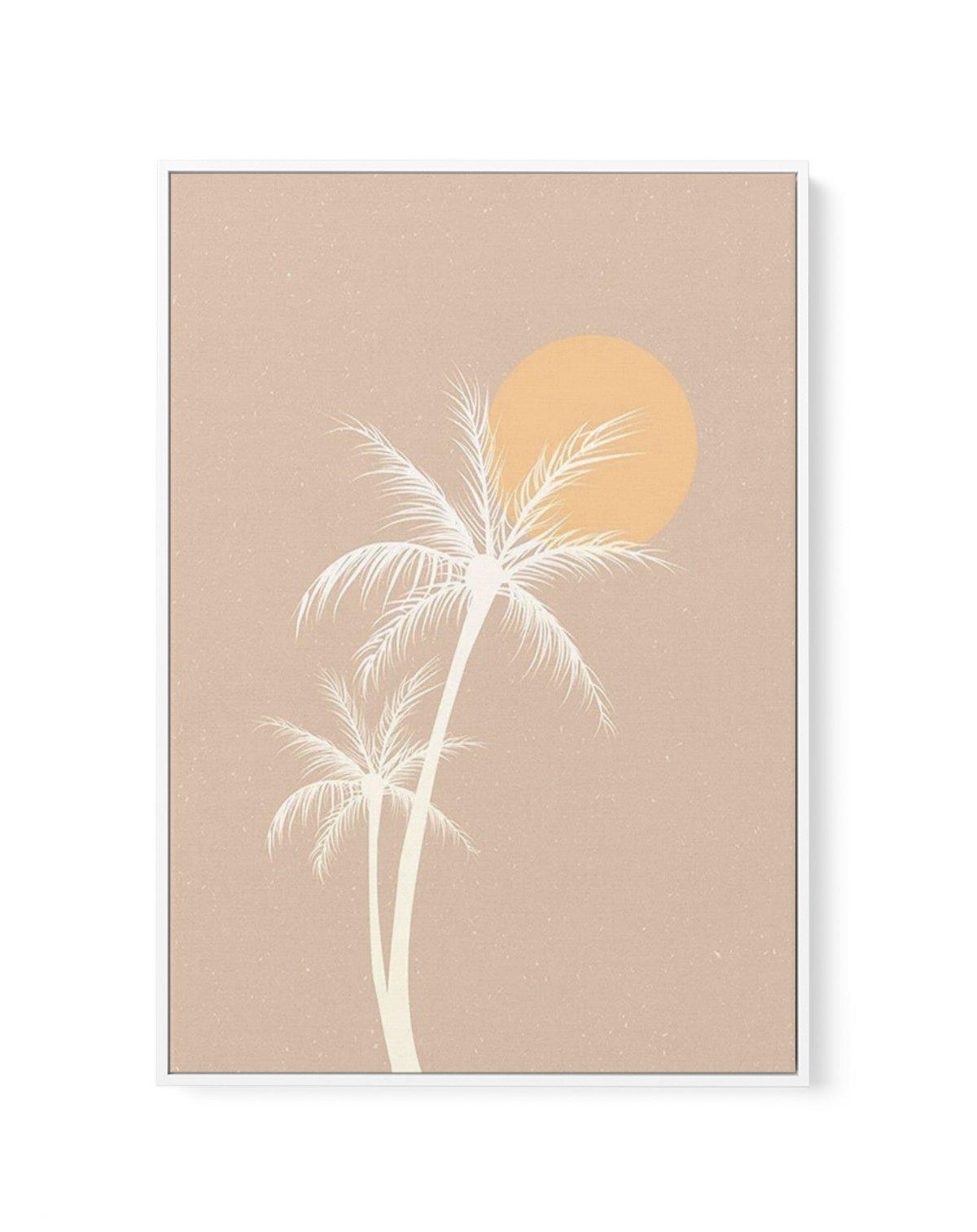 70s Sunset Palm | Framed Canvas-CANVAS-You can shop wall art online with Olive et Oriel for everything from abstract art to fun kids wall art. Our beautiful modern art prints and canvas art are available from large canvas prints to wall art paintings and our proudly Australian artwork collection offers only the highest quality framed large wall art and canvas art Australia - You can buy fashion photography prints or Hampton print posters and paintings on canvas from Olive et Oriel and have them 