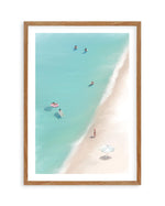 A Day at the Beach I Art Print-PRINT-Olive et Oriel-Simmo-50x70 cm | 19.6" x 27.5"-Walnut-With White Border-Buy-Australian-Art-Prints-Online-with-Olive-et-Oriel-Your-Artwork-Specialists-Austrailia-Decorate-With-Coastal-Photo-Wall-Art-Prints-From-Our-Beach-House-Artwork-Collection-Fine-Poster-and-Framed-Artwork