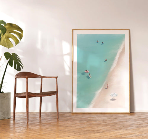 A Day at the Beach I Art Print-PRINT-Olive et Oriel-Simmo-Buy-Australian-Art-Prints-Online-with-Olive-et-Oriel-Your-Artwork-Specialists-Austrailia-Decorate-With-Coastal-Photo-Wall-Art-Prints-From-Our-Beach-House-Artwork-Collection-Fine-Poster-and-Framed-Artwork