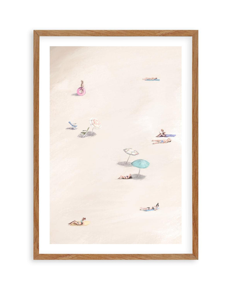 A Day at the Beach II Art Print-PRINT-Olive et Oriel-Simmo-50x70 cm | 19.6" x 27.5"-Walnut-With White Border-Buy-Australian-Art-Prints-Online-with-Olive-et-Oriel-Your-Artwork-Specialists-Austrailia-Decorate-With-Coastal-Photo-Wall-Art-Prints-From-Our-Beach-House-Artwork-Collection-Fine-Poster-and-Framed-Artwork