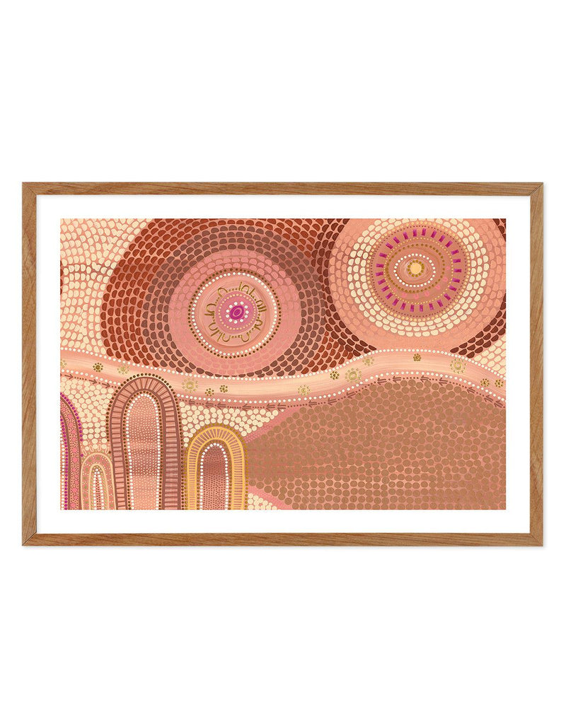 A Family's Journey By Domica Hill Art Print | LS-PRINT-Olive et Oriel-Domica Hill-50x70 cm | 19.6" x 27.5"-Walnut-With White Border-Buy-Australian-Art-Prints-Online-with-Olive-et-Oriel-Your-Artwork-Specialists-Austrailia-Decorate-With-Coastal-Photo-Wall-Art-Prints-From-Our-Beach-House-Artwork-Collection-Fine-Poster-and-Framed-Artwork