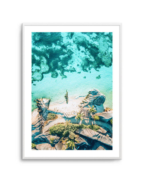 Above The Sea | Seychelles Art Print-PRINT-Olive et Oriel-Olive et Oriel-A5 | 5.8" x 8.3" | 14.8 x 21cm-Unframed Art Print-With White Border-Buy-Australian-Art-Prints-Online-with-Olive-et-Oriel-Your-Artwork-Specialists-Austrailia-Decorate-With-Coastal-Photo-Wall-Art-Prints-From-Our-Beach-House-Artwork-Collection-Fine-Poster-and-Framed-Artwork