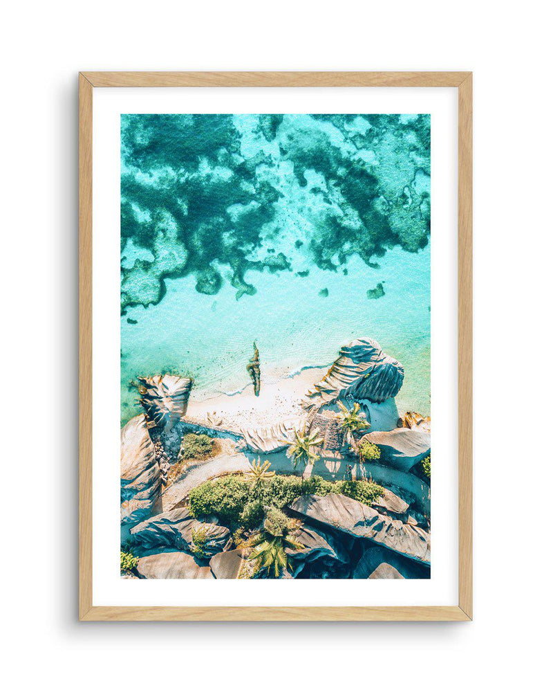 Above The Sea | Seychelles Art Print-PRINT-Olive et Oriel-Olive et Oriel-A5 | 5.8" x 8.3" | 14.8 x 21cm-Oak-With White Border-Buy-Australian-Art-Prints-Online-with-Olive-et-Oriel-Your-Artwork-Specialists-Austrailia-Decorate-With-Coastal-Photo-Wall-Art-Prints-From-Our-Beach-House-Artwork-Collection-Fine-Poster-and-Framed-Artwork
