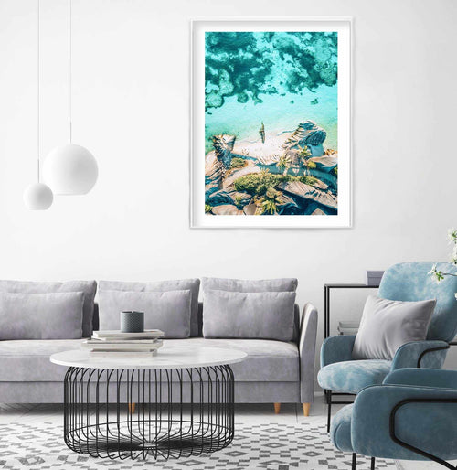 Above The Sea | Seychelles Art Print-PRINT-Olive et Oriel-Olive et Oriel-Buy-Australian-Art-Prints-Online-with-Olive-et-Oriel-Your-Artwork-Specialists-Austrailia-Decorate-With-Coastal-Photo-Wall-Art-Prints-From-Our-Beach-House-Artwork-Collection-Fine-Poster-and-Framed-Artwork