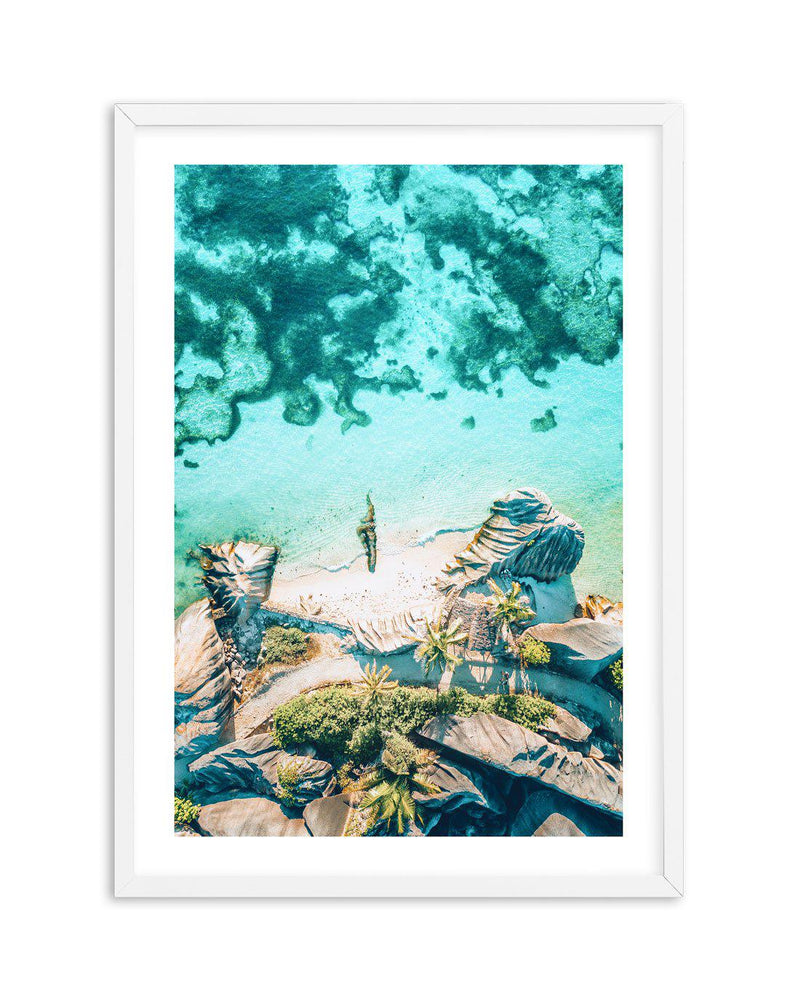 Above The Sea | Seychelles Art Print-PRINT-Olive et Oriel-Olive et Oriel-A5 | 5.8" x 8.3" | 14.8 x 21cm-White-With White Border-Buy-Australian-Art-Prints-Online-with-Olive-et-Oriel-Your-Artwork-Specialists-Austrailia-Decorate-With-Coastal-Photo-Wall-Art-Prints-From-Our-Beach-House-Artwork-Collection-Fine-Poster-and-Framed-Artwork