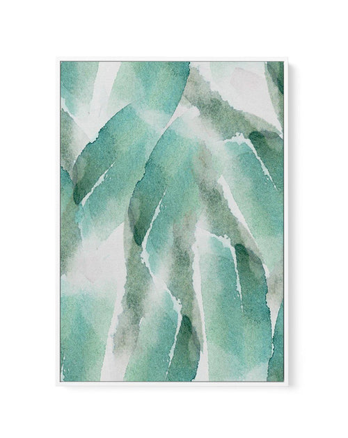 Abstract Green Watercolour IV | Framed Canvas-CANVAS-You can shop wall art online with Olive et Oriel for everything from abstract art to fun kids wall art. Our beautiful modern art prints and canvas art are available from large canvas prints to wall art paintings and our proudly Australian artwork collection offers only the highest quality framed large wall art and canvas art Australia - You can buy fashion photography prints or Hampton print posters and paintings on canvas from Olive et Oriel 
