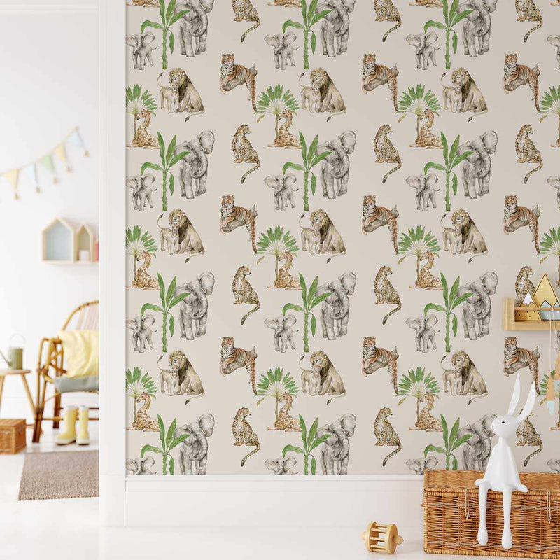 African Animals Wallpaper-Wallpaper-Buy Kids Removable Wallpaper Online Our Custom Made Children√¢‚Ç¨‚Ñ¢s Wallpapers Are A Fun Way To Decorate And Enhance Boys Bedroom Decor And Girls Bedrooms They Are An Amazing Addition To Your Kids Bedroom Walls Our Collection of Kids Wallpaper Is Sure To Transform Your Kids Rooms Interior Style From Pink Wallpaper To Dinosaur Wallpaper Even Marble Wallpapers For Teen Boys Shop Peel And Stick Wallpaper Online Today With Olive et Oriel