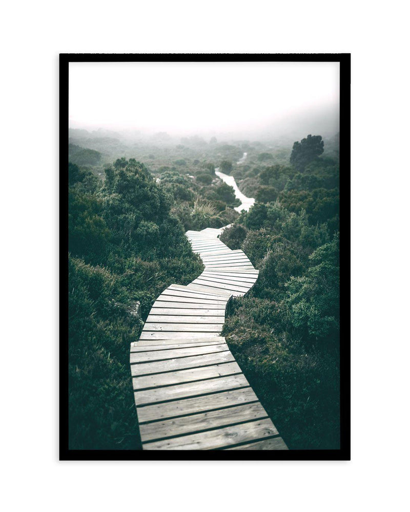Along The Tracks | Tasmania Art Print-PRINT-Olive et Oriel-Olive et Oriel-A5 | 5.8" x 8.3" | 14.8 x 21cm-Black-With White Border-Buy-Australian-Art-Prints-Online-with-Olive-et-Oriel-Your-Artwork-Specialists-Austrailia-Decorate-With-Coastal-Photo-Wall-Art-Prints-From-Our-Beach-House-Artwork-Collection-Fine-Poster-and-Framed-Artwork