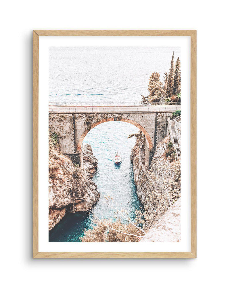 Amalfi Coast Art Print-PRINT-Olive et Oriel-Olive et Oriel-A5 | 5.8" x 8.3" | 14.8 x 21cm-Oak-With White Border-Buy-Australian-Art-Prints-Online-with-Olive-et-Oriel-Your-Artwork-Specialists-Austrailia-Decorate-With-Coastal-Photo-Wall-Art-Prints-From-Our-Beach-House-Artwork-Collection-Fine-Poster-and-Framed-Artwork