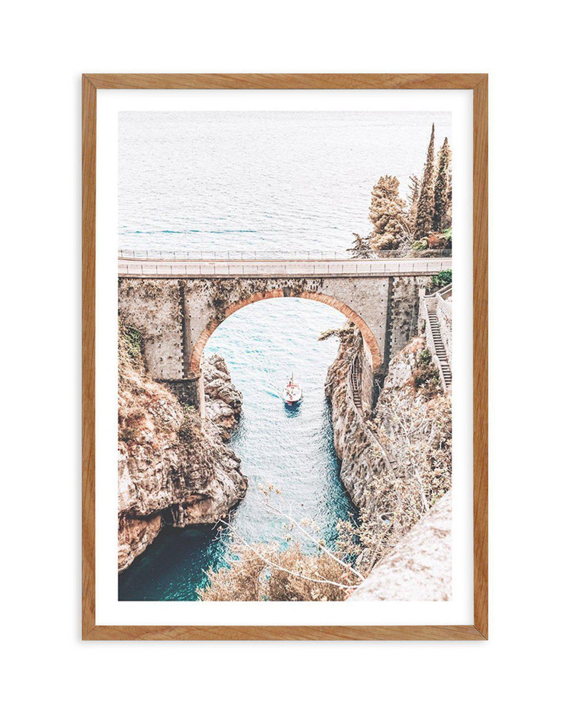 Amalfi Coast Art Print-PRINT-Olive et Oriel-Olive et Oriel-50x70 cm | 19.6" x 27.5"-Walnut-With White Border-Buy-Australian-Art-Prints-Online-with-Olive-et-Oriel-Your-Artwork-Specialists-Austrailia-Decorate-With-Coastal-Photo-Wall-Art-Prints-From-Our-Beach-House-Artwork-Collection-Fine-Poster-and-Framed-Artwork