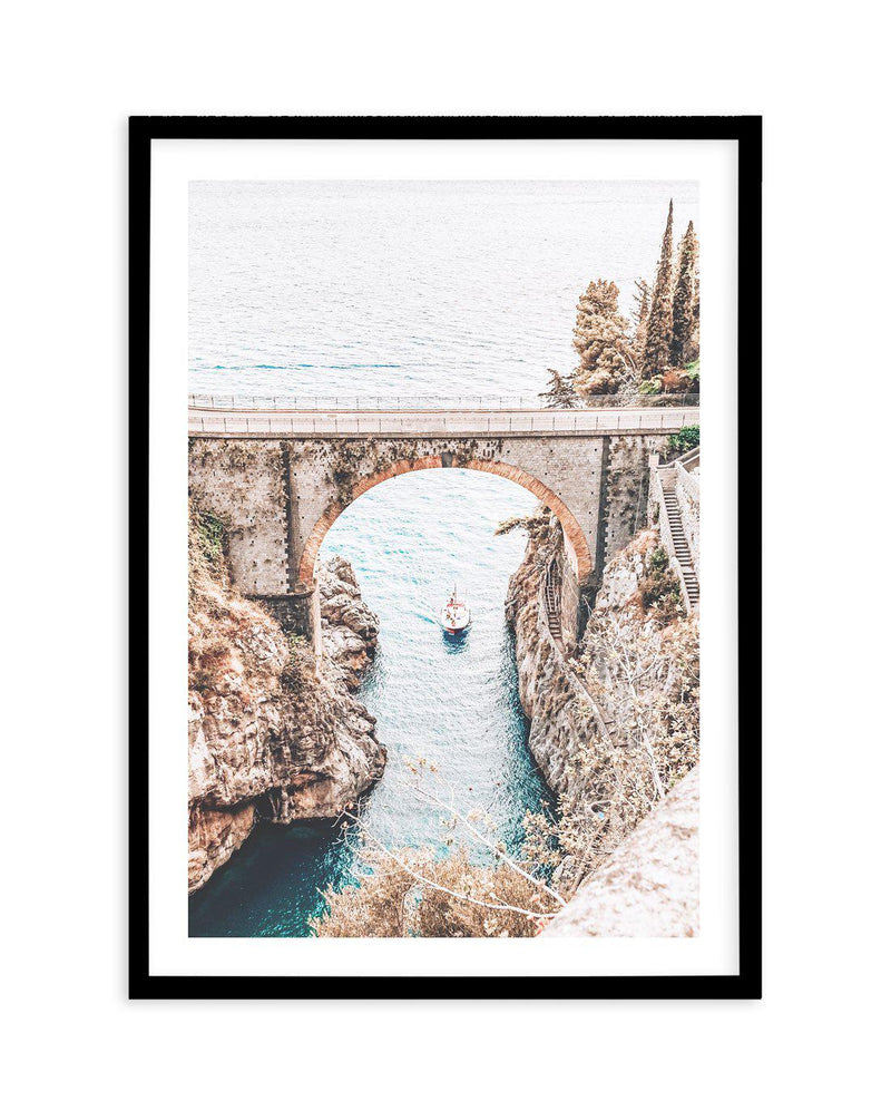 Amalfi Coast Art Print-PRINT-Olive et Oriel-Olive et Oriel-A5 | 5.8" x 8.3" | 14.8 x 21cm-Black-With White Border-Buy-Australian-Art-Prints-Online-with-Olive-et-Oriel-Your-Artwork-Specialists-Austrailia-Decorate-With-Coastal-Photo-Wall-Art-Prints-From-Our-Beach-House-Artwork-Collection-Fine-Poster-and-Framed-Artwork