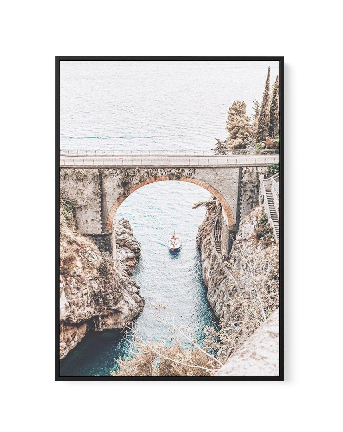 Amalfi Coast | Framed Canvas-CANVAS-You can shop wall art online with Olive et Oriel for everything from abstract art to fun kids wall art. Our beautiful modern art prints and canvas art are available from large canvas prints to wall art paintings and our proudly Australian artwork collection offers only the highest quality framed large wall art and canvas art Australia - You can buy fashion photography prints or Hampton print posters and paintings on canvas from Olive et Oriel and have them del