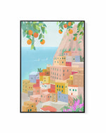 Amalfi Coast, Italy by Petra Lizde | Framed Canvas Art Print