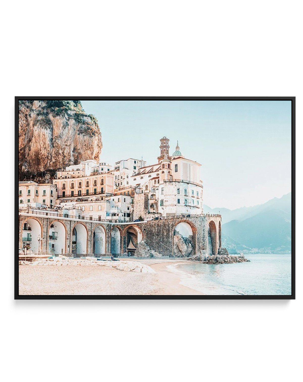 Amalfi Sunsets II | LS | Framed Canvas-CANVAS-You can shop wall art online with Olive et Oriel for everything from abstract art to fun kids wall art. Our beautiful modern art prints and canvas art are available from large canvas prints to wall art paintings and our proudly Australian artwork collection offers only the highest quality framed large wall art and canvas art Australia - You can buy fashion photography prints or Hampton print posters and paintings on canvas from Olive et Oriel and hav