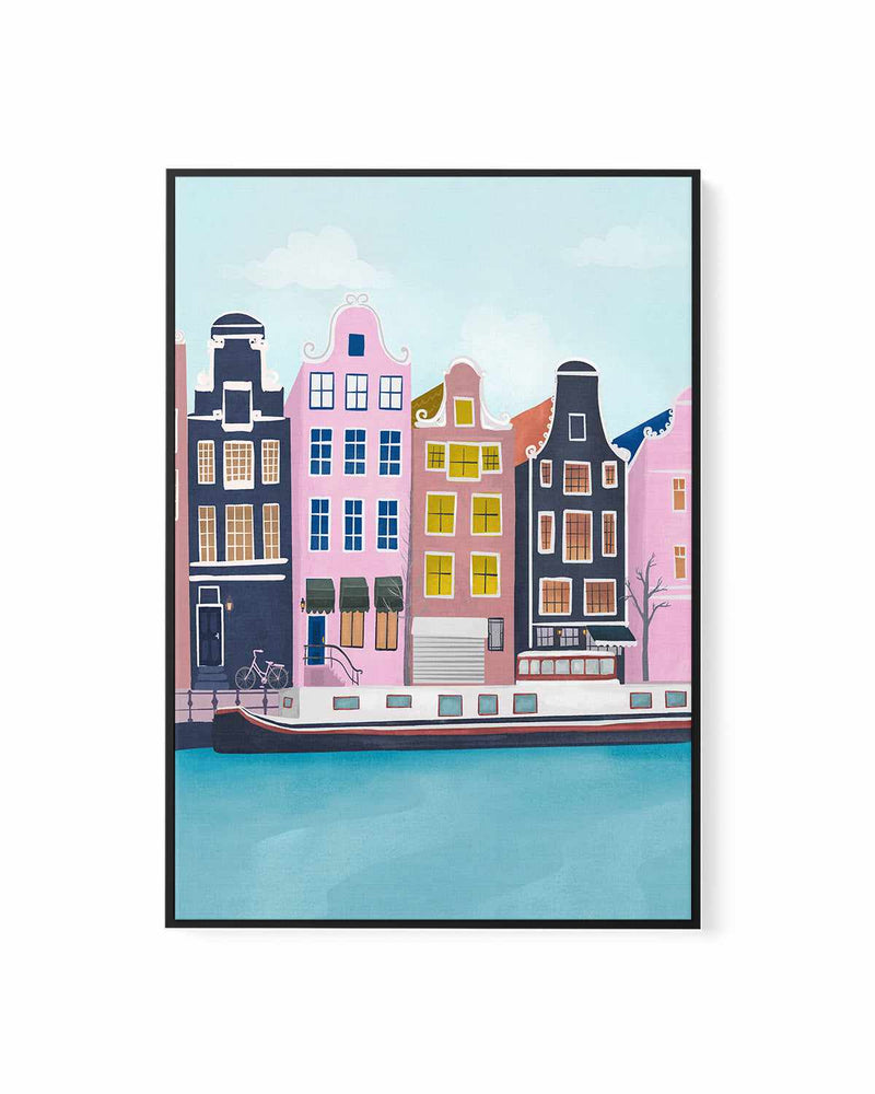 Amsterdam by Petra Lizde | Framed Canvas Art Print