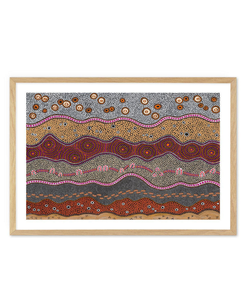Ancestors In The Sky By Domica Hill Art Print-PRINT-Olive et Oriel-Domica Hill-A5 | 5.8" x 8.3" | 14.8 x 21cm-Oak-With White Border-Buy-Australian-Art-Prints-Online-with-Olive-et-Oriel-Your-Artwork-Specialists-Austrailia-Decorate-With-Coastal-Photo-Wall-Art-Prints-From-Our-Beach-House-Artwork-Collection-Fine-Poster-and-Framed-Artwork