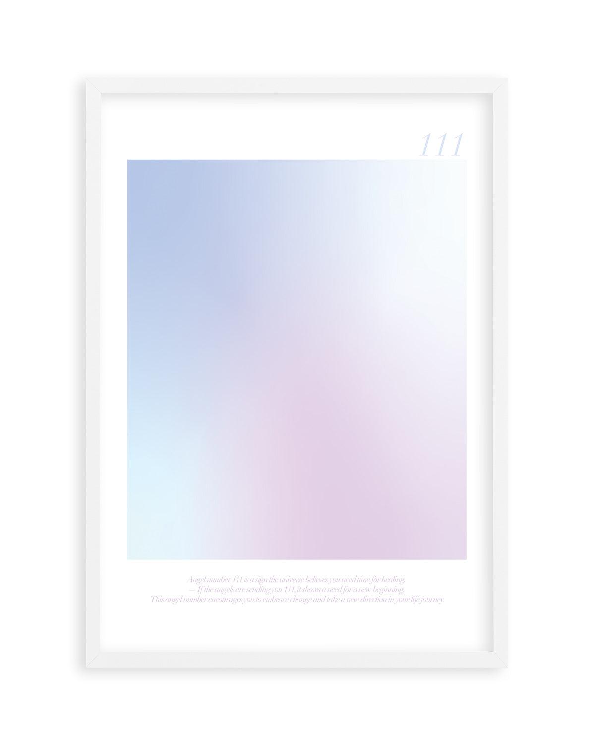 Angel Number 111 Art Print-PRINT-Olive et Oriel-Olive et Oriel-A4 | 8.3" x 11.7" | 21 x 29.7cm-White-With White Border-Buy-Australian-Art-Prints-Online-with-Olive-et-Oriel-Your-Artwork-Specialists-Austrailia-Decorate-With-Coastal-Photo-Wall-Art-Prints-From-Our-Beach-House-Artwork-Collection-Fine-Poster-and-Framed-Artwork