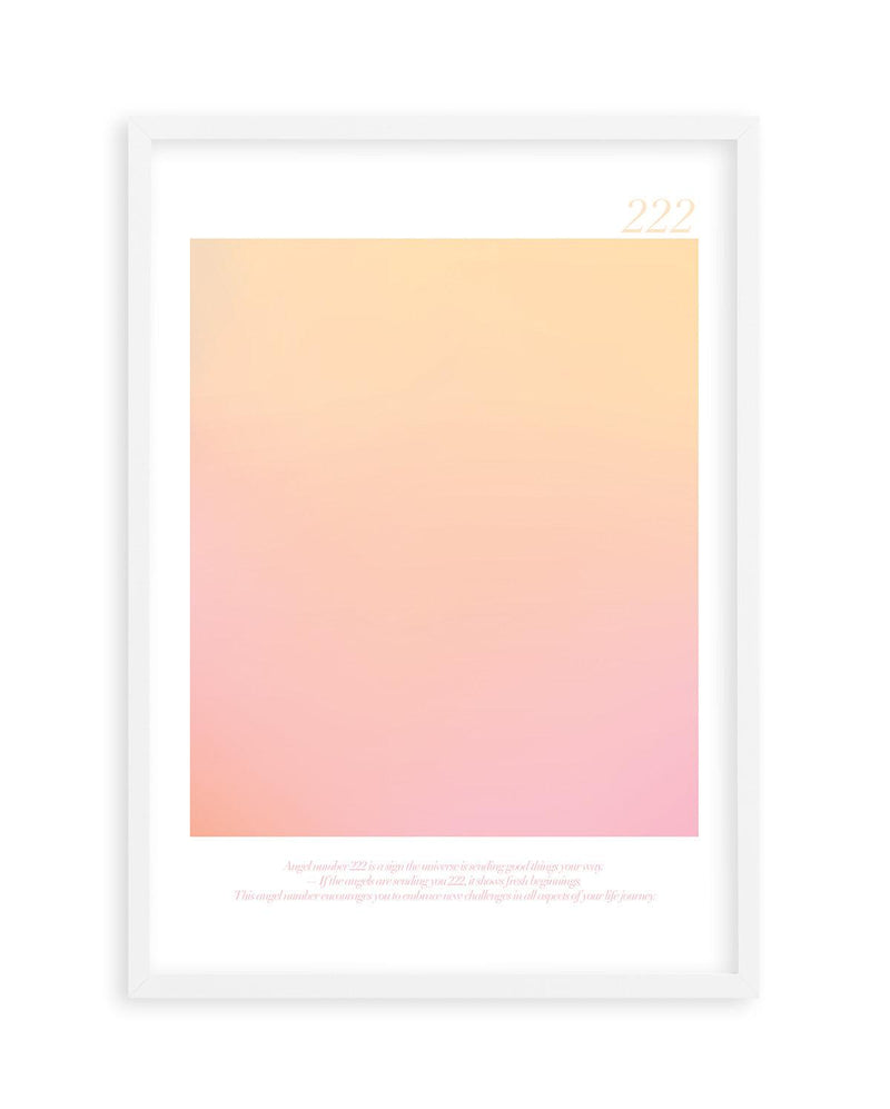 Angel Number 222 Art Print-PRINT-Olive et Oriel-Olive et Oriel-A4 | 8.3" x 11.7" | 21 x 29.7cm-White-With White Border-Buy-Australian-Art-Prints-Online-with-Olive-et-Oriel-Your-Artwork-Specialists-Austrailia-Decorate-With-Coastal-Photo-Wall-Art-Prints-From-Our-Beach-House-Artwork-Collection-Fine-Poster-and-Framed-Artwork