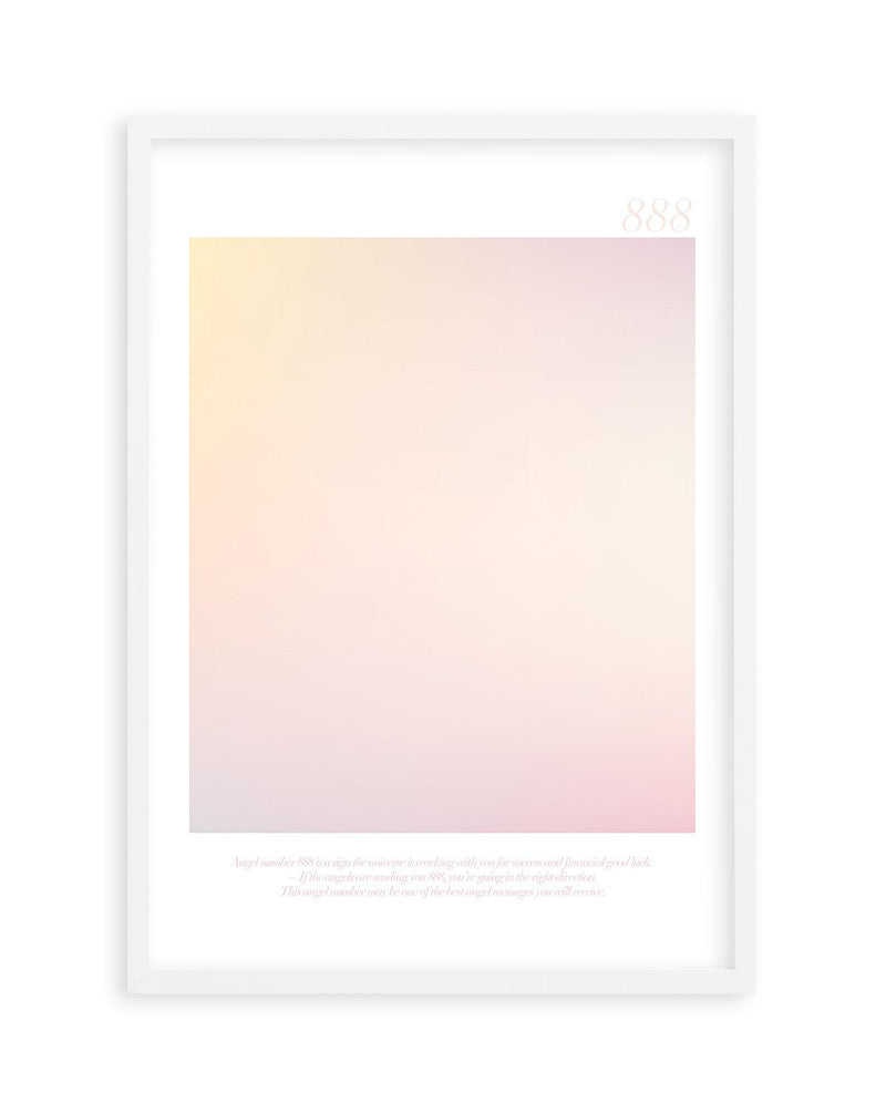 Angel Number 888 Art Print-PRINT-Olive et Oriel-Olive et Oriel-A4 | 8.3" x 11.7" | 21 x 29.7cm-White-With White Border-Buy-Australian-Art-Prints-Online-with-Olive-et-Oriel-Your-Artwork-Specialists-Austrailia-Decorate-With-Coastal-Photo-Wall-Art-Prints-From-Our-Beach-House-Artwork-Collection-Fine-Poster-and-Framed-Artwork