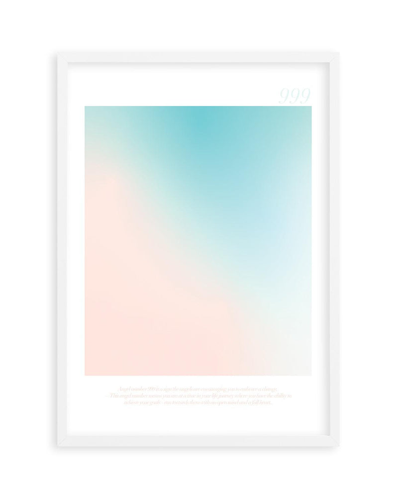 Angel Number 999 Art Print-PRINT-Olive et Oriel-Olive et Oriel-A4 | 8.3" x 11.7" | 21 x 29.7cm-White-With White Border-Buy-Australian-Art-Prints-Online-with-Olive-et-Oriel-Your-Artwork-Specialists-Austrailia-Decorate-With-Coastal-Photo-Wall-Art-Prints-From-Our-Beach-House-Artwork-Collection-Fine-Poster-and-Framed-Artwork
