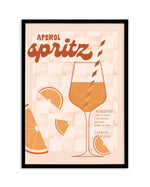 Aperol Spritz Art Print-PRINT-Olive et Oriel-Olive et Oriel-A5 | 5.8" x 8.3" | 14.8 x 21cm-Black-With White Border-Buy-Australian-Art-Prints-Online-with-Olive-et-Oriel-Your-Artwork-Specialists-Austrailia-Decorate-With-Coastal-Photo-Wall-Art-Prints-From-Our-Beach-House-Artwork-Collection-Fine-Poster-and-Framed-Artwork