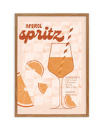 Aperol Spritz Art Print-PRINT-Olive et Oriel-Olive et Oriel-50x70 cm | 19.6" x 27.5"-Walnut-With White Border-Buy-Australian-Art-Prints-Online-with-Olive-et-Oriel-Your-Artwork-Specialists-Austrailia-Decorate-With-Coastal-Photo-Wall-Art-Prints-From-Our-Beach-House-Artwork-Collection-Fine-Poster-and-Framed-Artwork