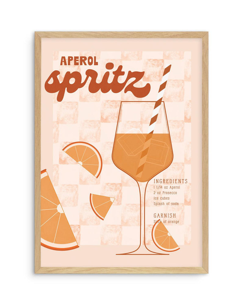 Aperol Spritz Art Print-PRINT-Olive et Oriel-Olive et Oriel-A5 | 5.8" x 8.3" | 14.8 x 21cm-Oak-With White Border-Buy-Australian-Art-Prints-Online-with-Olive-et-Oriel-Your-Artwork-Specialists-Austrailia-Decorate-With-Coastal-Photo-Wall-Art-Prints-From-Our-Beach-House-Artwork-Collection-Fine-Poster-and-Framed-Artwork