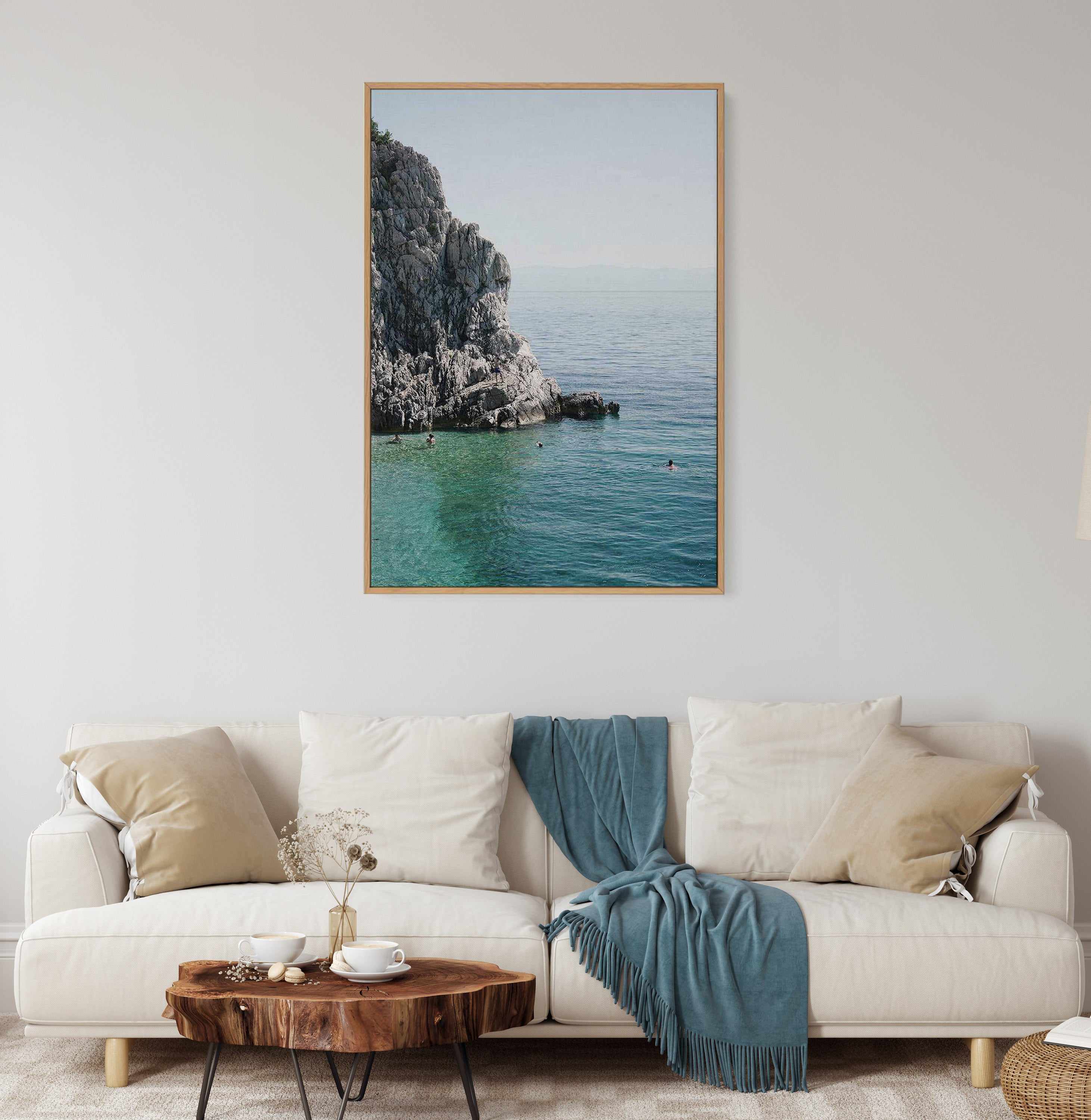 Aqua Waters by Tim Reed | Framed Canvas Art Print