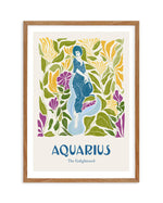 Aquarius By Jenny Liz Rome Art Print-PRINT-Olive et Oriel-Olive et Oriel-50x70 cm | 19.6" x 27.5"-Walnut-With White Border-Buy-Australian-Art-Prints-Online-with-Olive-et-Oriel-Your-Artwork-Specialists-Austrailia-Decorate-With-Coastal-Photo-Wall-Art-Prints-From-Our-Beach-House-Artwork-Collection-Fine-Poster-and-Framed-Artwork