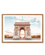Arc De Triomphe, Champs-Elysees | Paris Art Print-PRINT-Olive et Oriel-Olive et Oriel-50x70 cm | 19.6" x 27.5"-Walnut-With White Border-Buy-Australian-Art-Prints-Online-with-Olive-et-Oriel-Your-Artwork-Specialists-Austrailia-Decorate-With-Coastal-Photo-Wall-Art-Prints-From-Our-Beach-House-Artwork-Collection-Fine-Poster-and-Framed-Artwork
