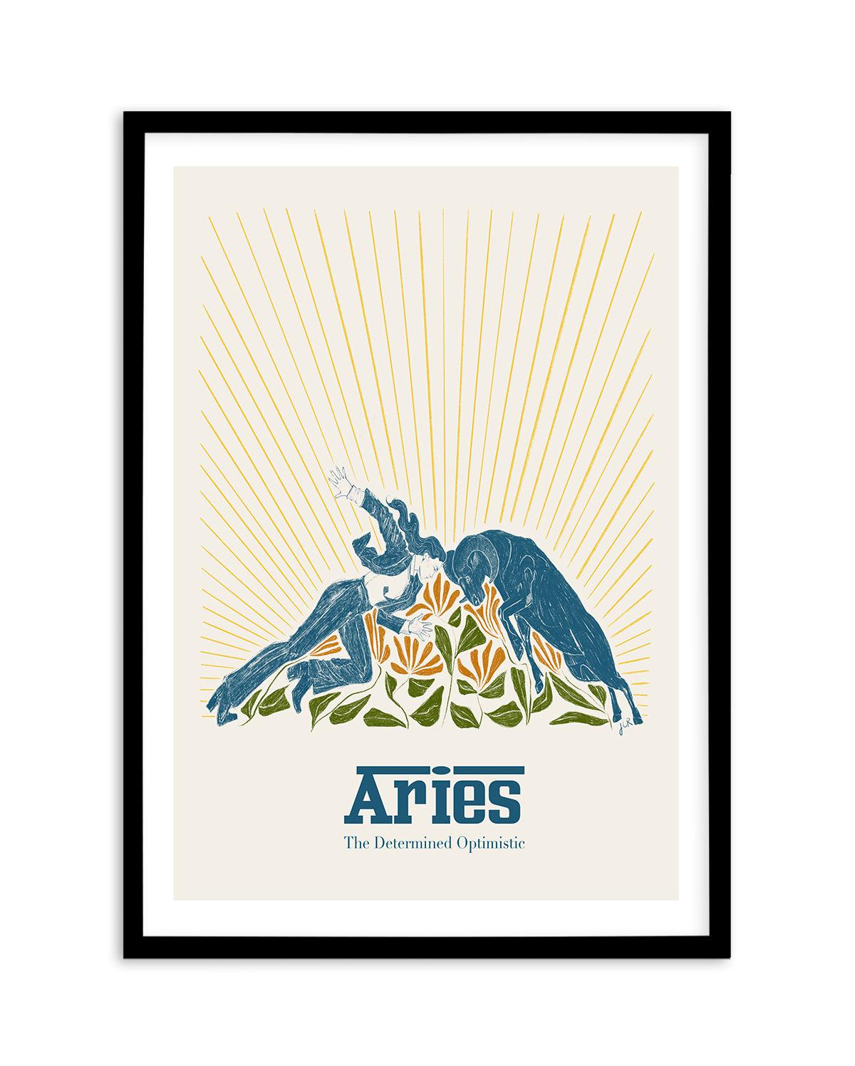 Aries By Jenny Liz Rome Art Print-PRINT-Olive et Oriel-Olive et Oriel-A5 | 5.8" x 8.3" | 14.8 x 21cm-Black-With White Border-Buy-Australian-Art-Prints-Online-with-Olive-et-Oriel-Your-Artwork-Specialists-Austrailia-Decorate-With-Coastal-Photo-Wall-Art-Prints-From-Our-Beach-House-Artwork-Collection-Fine-Poster-and-Framed-Artwork