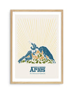 Aries By Jenny Liz Rome Art Print-PRINT-Olive et Oriel-Olive et Oriel-A5 | 5.8" x 8.3" | 14.8 x 21cm-Oak-With White Border-Buy-Australian-Art-Prints-Online-with-Olive-et-Oriel-Your-Artwork-Specialists-Austrailia-Decorate-With-Coastal-Photo-Wall-Art-Prints-From-Our-Beach-House-Artwork-Collection-Fine-Poster-and-Framed-Artwork