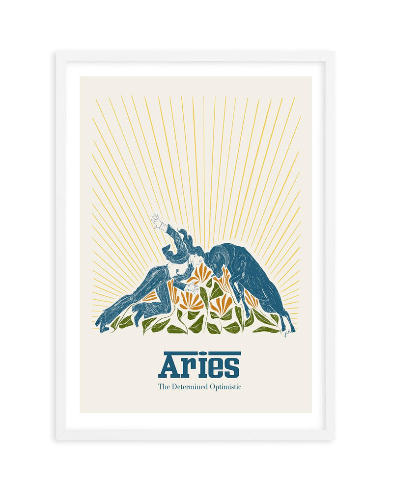 Aries By Jenny Liz Rome Art Print-PRINT-Olive et Oriel-Olive et Oriel-A5 | 5.8" x 8.3" | 14.8 x 21cm-White-With White Border-Buy-Australian-Art-Prints-Online-with-Olive-et-Oriel-Your-Artwork-Specialists-Austrailia-Decorate-With-Coastal-Photo-Wall-Art-Prints-From-Our-Beach-House-Artwork-Collection-Fine-Poster-and-Framed-Artwork