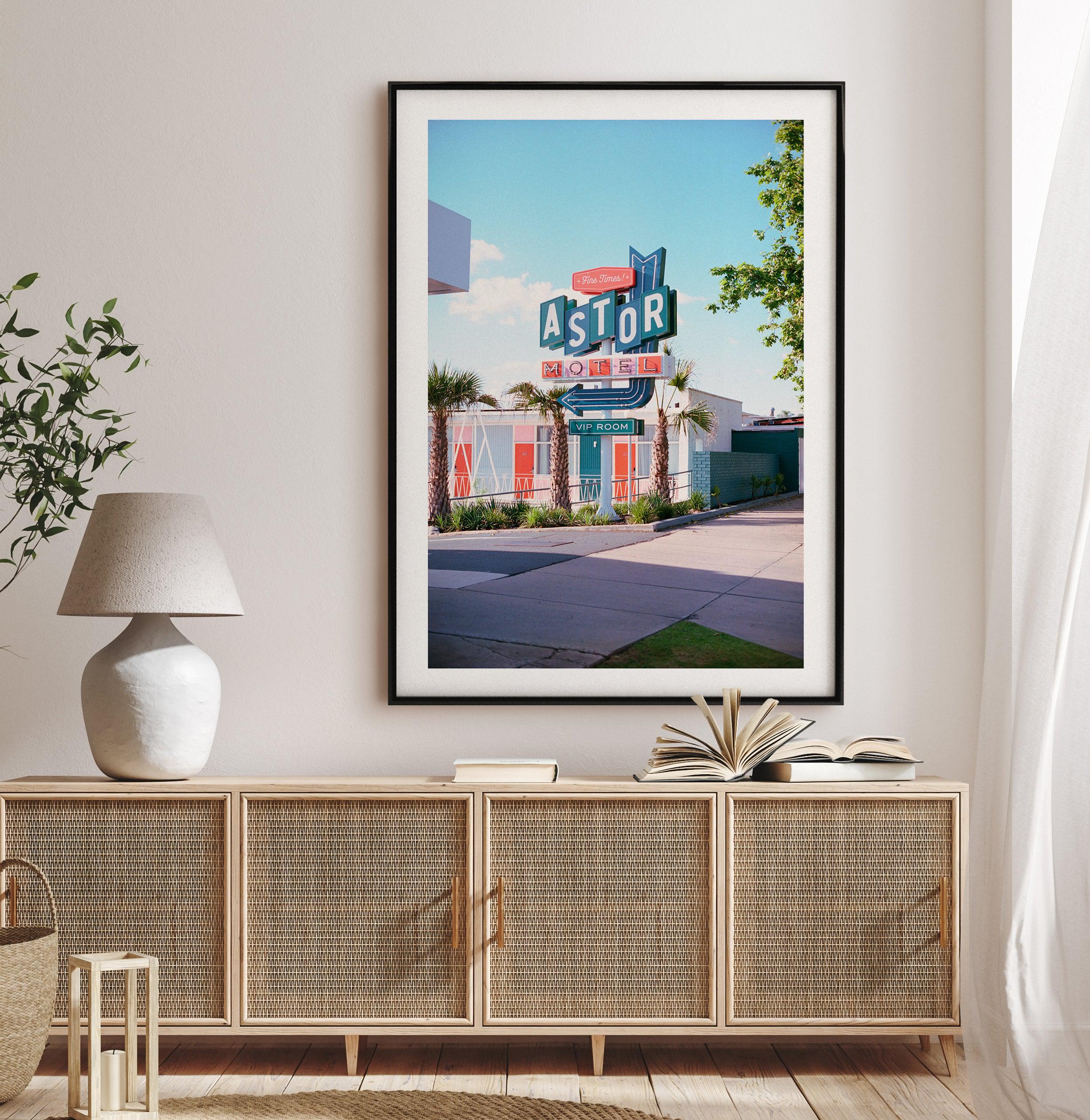 Astor Motel I by Cameron Dawes Art Print