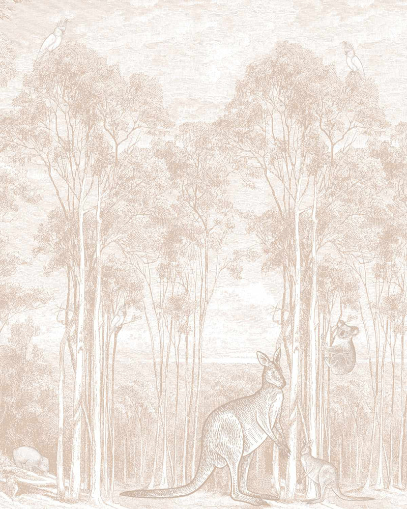 Australian Bush Animals Wallpaper Mural in Bark-Wallpaper-Buy Kids Removable Wallpaper Online Our Custom Made Children‚àö¬¢‚Äö√á¬®‚Äö√ë¬¢s Wallpapers Are A Fun Way To Decorate And Enhance Boys Bedroom Decor And Girls Bedrooms They Are An Amazing Addition To Your Kids Bedroom Walls Our Collection of Kids Wallpaper Is Sure To Transform Your Kids Rooms Interior Style From Pink Wallpaper To Dinosaur Wallpaper Even Marble Wallpapers For Teen Boys Shop Peel And Stick Wallpaper Online Today With Olive et Oriel