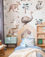 Australian Wildlife Wallpaper-Wallpaper-Buy Kids Removable Wallpaper Online Our Custom Made Children‚àö¬¢‚Äö√á¬®‚Äö√ë¬¢s Wallpapers Are A Fun Way To Decorate And Enhance Boys Bedroom Decor And Girls Bedrooms They Are An Amazing Addition To Your Kids Bedroom Walls Our Collection of Kids Wallpaper Is Sure To Transform Your Kids Rooms Interior Style From Pink Wallpaper To Dinosaur Wallpaper Even Marble Wallpapers For Teen Boys Shop Peel And Stick Wallpaper Online Today With Olive et Oriel