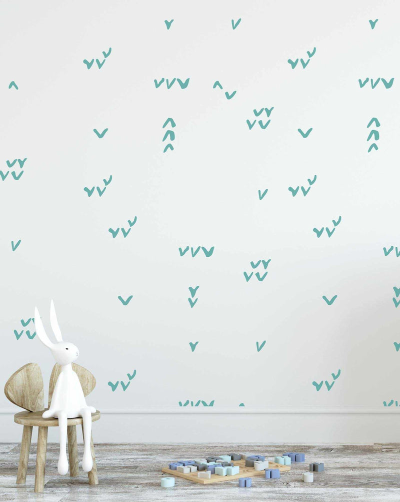 Aztec V Decal Set-Decals-Olive et Oriel-Decorate your kids bedroom wall decor with removable wall decals, these fabric kids decals are a great way to add colour and update your children's bedroom. Available as girls wall decals or boys wall decals, there are also nursery decals.