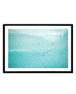 Azure Waters, Bondi Art Print-PRINT-Olive et Oriel-Olive et Oriel-A5 | 5.8" x 8.3" | 14.8 x 21cm-Black-With White Border-Buy-Australian-Art-Prints-Online-with-Olive-et-Oriel-Your-Artwork-Specialists-Austrailia-Decorate-With-Coastal-Photo-Wall-Art-Prints-From-Our-Beach-House-Artwork-Collection-Fine-Poster-and-Framed-Artwork