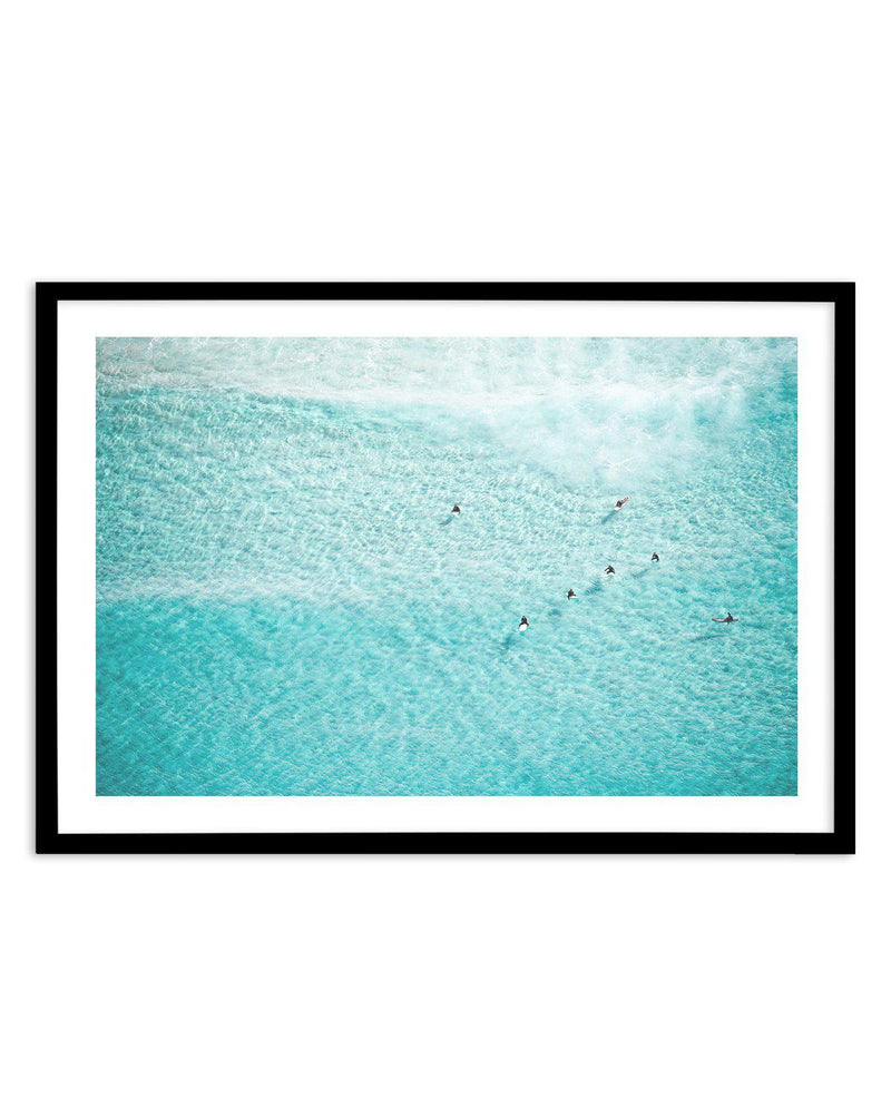 Azure Waters, Bondi Art Print-PRINT-Olive et Oriel-Olive et Oriel-A5 | 5.8" x 8.3" | 14.8 x 21cm-Black-With White Border-Buy-Australian-Art-Prints-Online-with-Olive-et-Oriel-Your-Artwork-Specialists-Austrailia-Decorate-With-Coastal-Photo-Wall-Art-Prints-From-Our-Beach-House-Artwork-Collection-Fine-Poster-and-Framed-Artwork