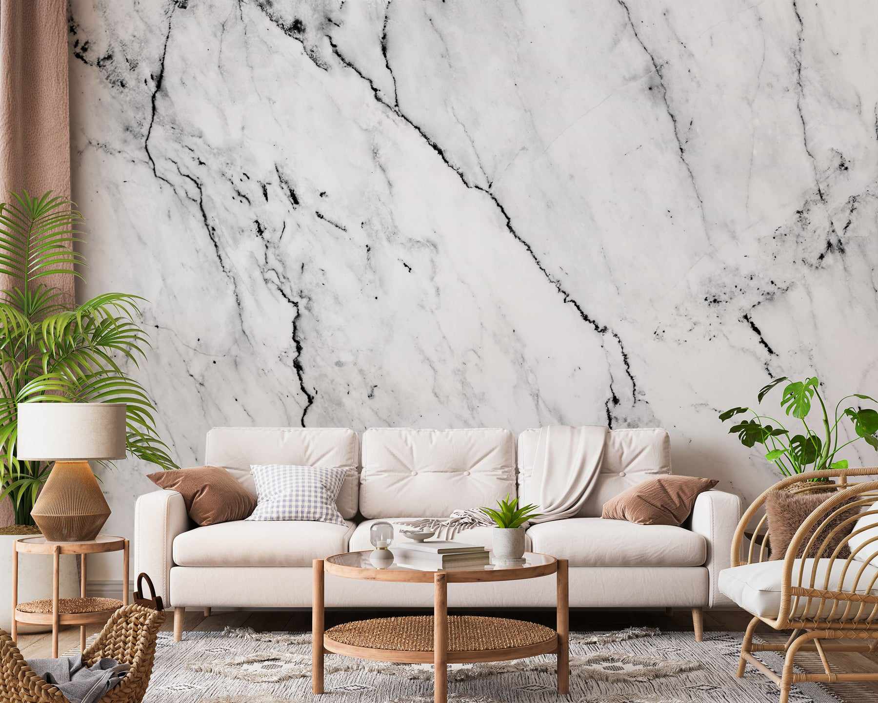 B&W Marble Wallpaper-Wallpaper-Buy-Australian-Removable-Wallpaper-Now-In-Black-&-White-Wallpaper-Peel-And-Stick-Wallpaper-Online-At-Olive-et-Oriel-Custom-Made-Wallpapers-Wall-Papers-Decorate-Your-Bedroom-Living-Room-Kids-Room-or-Commercial-Interior