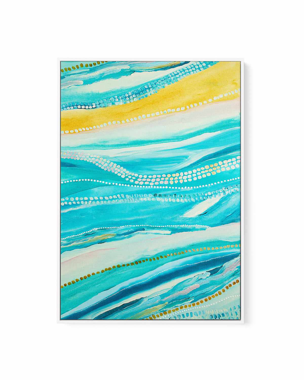 Bagay Flowing II PT by Bri Chelman | Framed Canvas Art Print