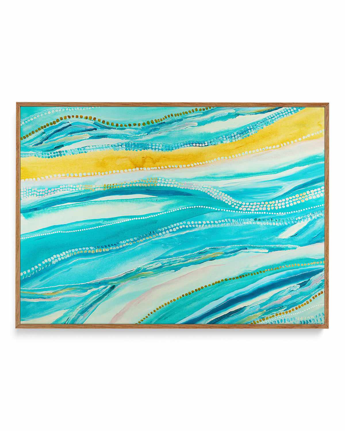 Bagay Flowing LS by Bri Chelman | Framed Canvas Art Print