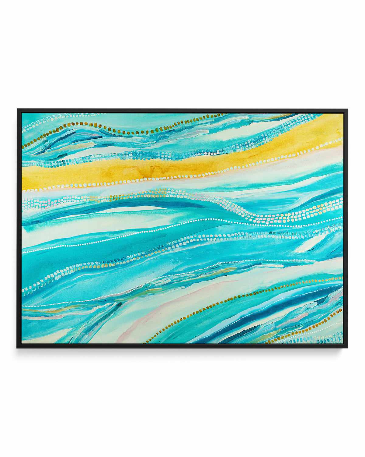 Bagay Flowing LS by Bri Chelman | Framed Canvas Art Print