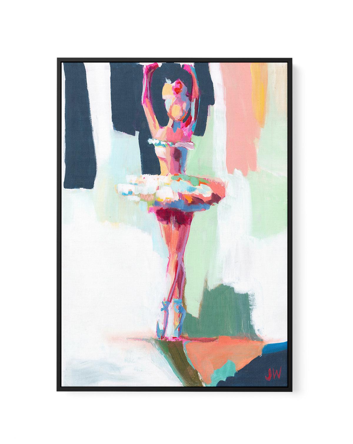 Ballerina by Jenny Westenhofer | Framed Canvas-CANVAS-You can shop wall art online with Olive et Oriel for everything from abstract art to fun kids wall art. Our beautiful modern art prints and canvas art are available from large canvas prints to wall art paintings and our proudly Australian artwork collection offers only the highest quality framed large wall art and canvas art Australia - You can buy fashion photography prints or Hampton print posters and paintings on canvas from Olive et Oriel