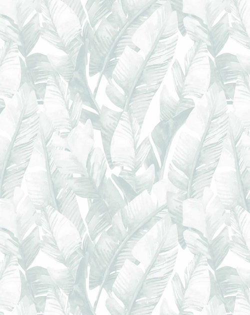 Banana Leaf Palms | Seafoam Wallpaper - Olive et Oriel