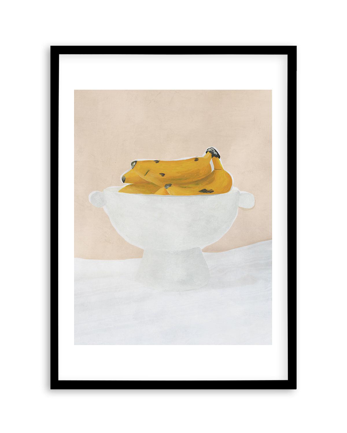 Bananas Art Print-PRINT-Olive et Oriel-Olive et Oriel-A5 | 5.8" x 8.3" | 14.8 x 21cm-Black-With White Border-Buy-Australian-Art-Prints-Online-with-Olive-et-Oriel-Your-Artwork-Specialists-Austrailia-Decorate-With-Coastal-Photo-Wall-Art-Prints-From-Our-Beach-House-Artwork-Collection-Fine-Poster-and-Framed-Artwork