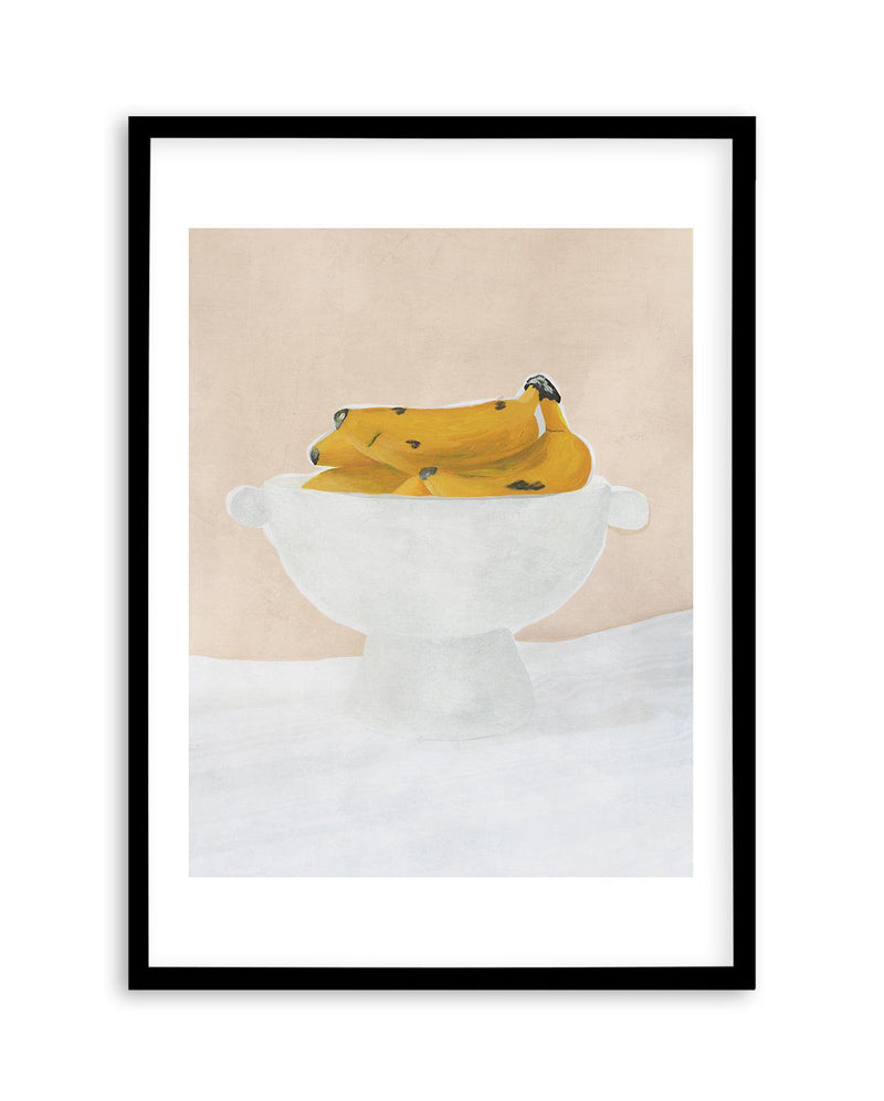 Bananas Art Print-PRINT-Olive et Oriel-Olive et Oriel-A5 | 5.8" x 8.3" | 14.8 x 21cm-Black-With White Border-Buy-Australian-Art-Prints-Online-with-Olive-et-Oriel-Your-Artwork-Specialists-Austrailia-Decorate-With-Coastal-Photo-Wall-Art-Prints-From-Our-Beach-House-Artwork-Collection-Fine-Poster-and-Framed-Artwork